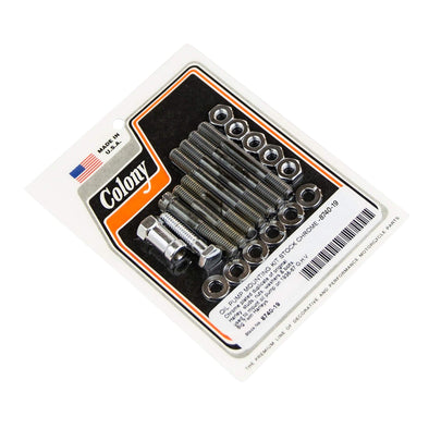 #8740-19 Oil Pump Mounting Kit 1936-1967 Harley-Davidson OHV Big Twins - Chrome Plated