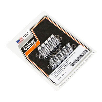 #8756-30 Primary Cover Allen Screw Kit 1936-1984 Harley-Davidson Big Twin - Chrome Plated