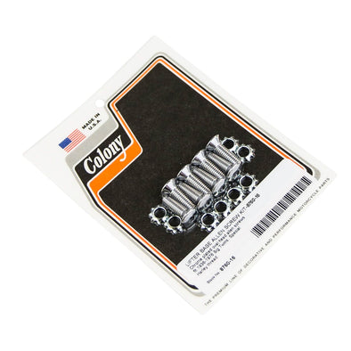 #8760-16 Lifter Base Allen Screw Kit 1936-1976 Harley-Davidson Big Twin - Chrome Plated