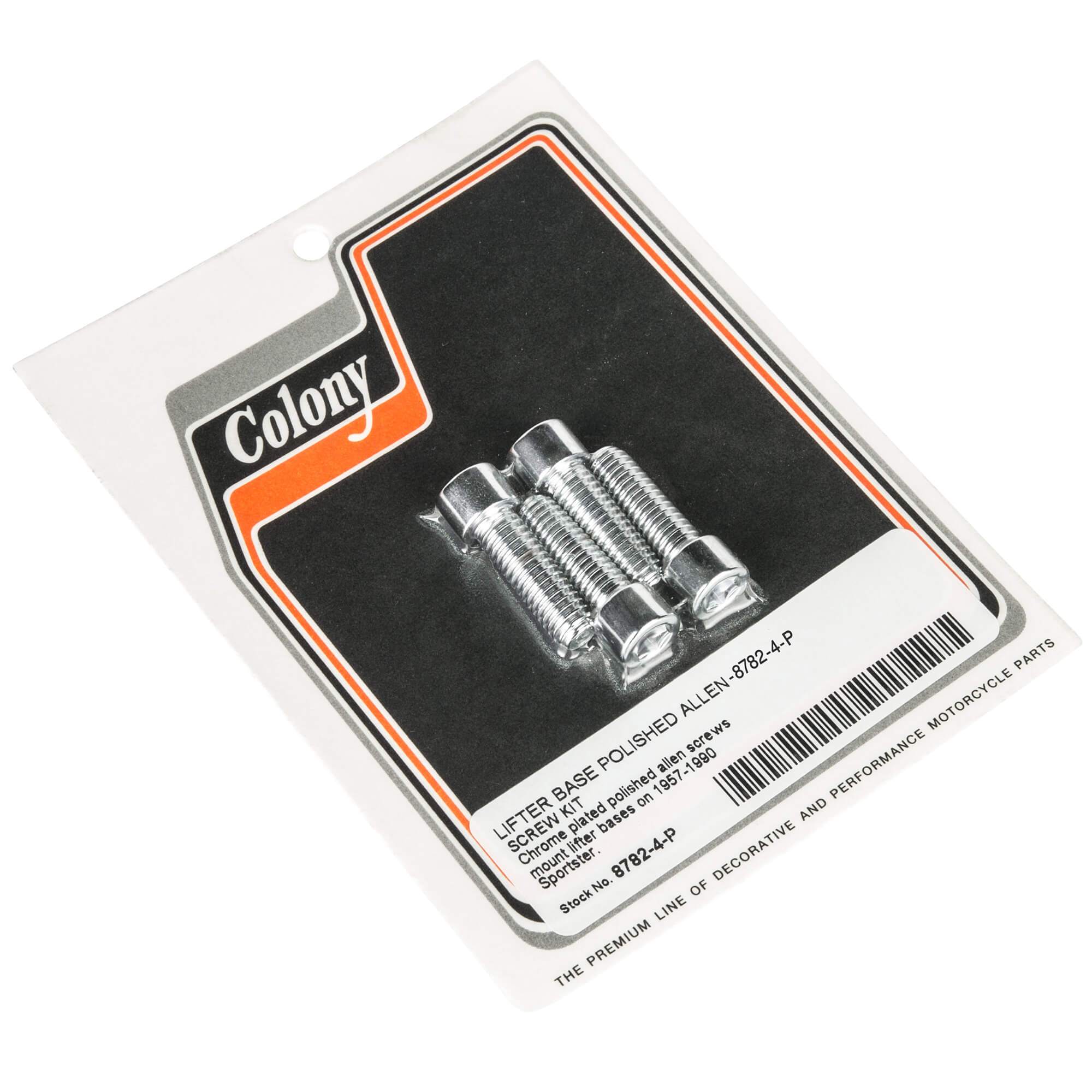 Colony Machine #8782-4-P Lifter Base Smooth Allen Screw Kit 1957-1990 ...