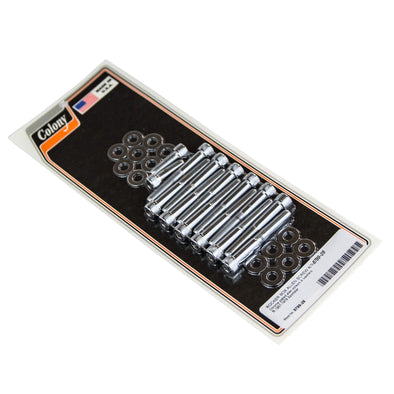 #8789-28 Rocker Box Allen Screw Kit 1957-1976 Harley-Davidson Sportster - Chrome Plated