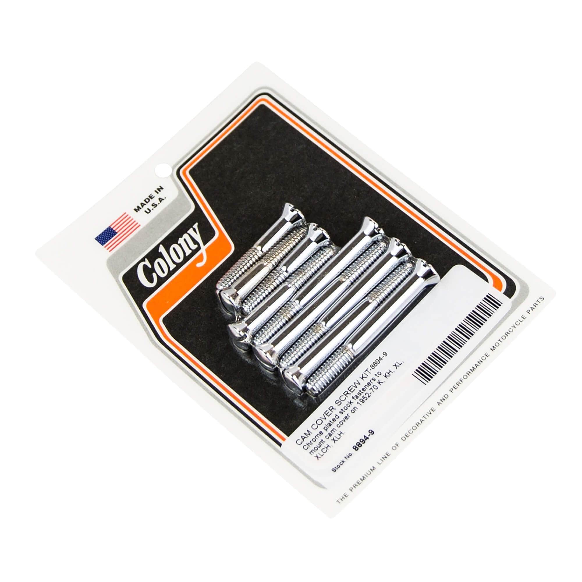 Colony Machine #8894-9 Cam Cover Screw Kit 1952-1970 Harley