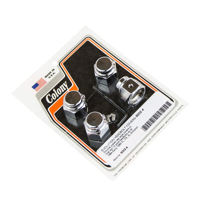 #9002-4 Evo Cap Head Bolt Covers 1984-1985 Harley-Davidson FL/FX/XL - Chrome Plated