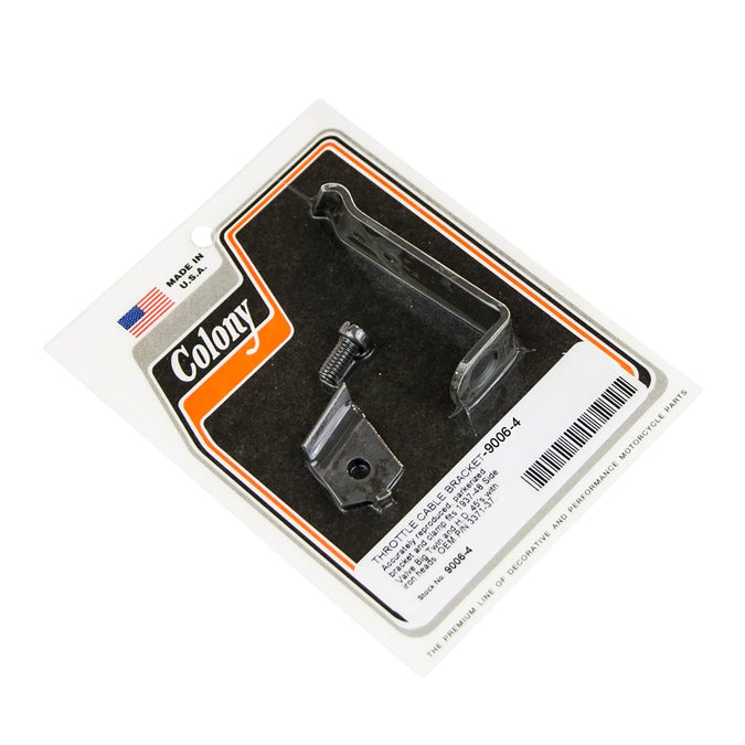 #9006-4 Throttle Cable Bracket 1937-1948 Harley-Davidson Side Valve Big Twin/Iron Head 45's - Parkerized