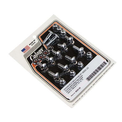 #9200-33 Windshield Mounting Kit 1949-Up Harley-Davidson FL/FX/XL/K - Chrome Plated