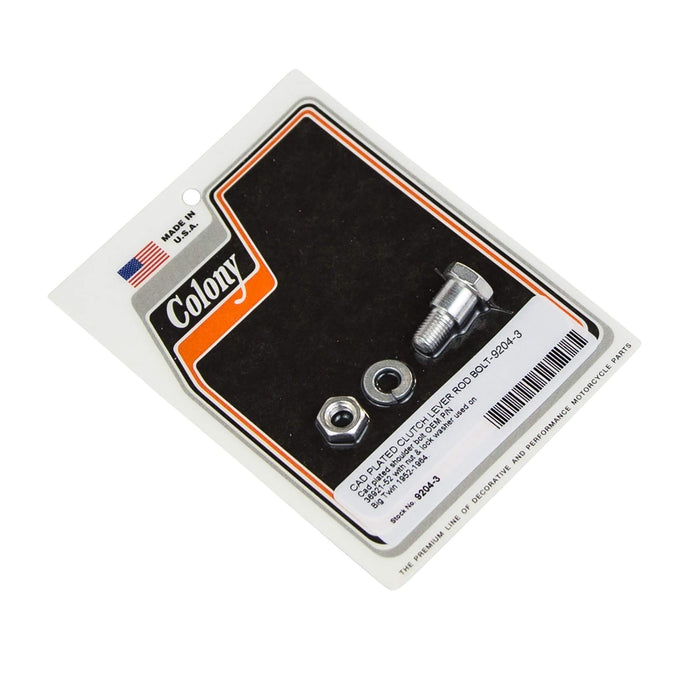 #9204-3 Clutch Lever Rod Bolt 1952-1964 Harley-Davidson Big Twin OEM# 36921-52 - CAD Plated