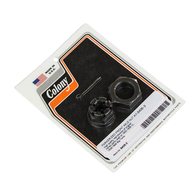 #9406-3 Front Axle Nut Kit 1930-1936 Harley-Davidson VL 1936-1945 Big Twins - Parkerized