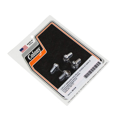 #9414-8 Circuit Breaker & Relay Screw Kit 1937-1973 Harley-Davidson 45's - Chrome Plated