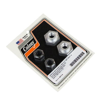#9417-4 Spring Retainer & Hex Nut Set 1930-1935 Harley-Davidson VL/RL - Parkerized