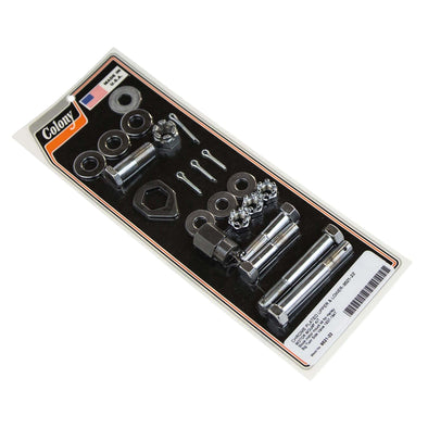 #9521-22 Upper & Lower Motor Mount Kit 1937-1947 Harley-Davidson Big Twin Side Valve - Chrome Plated