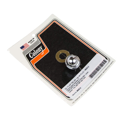 #9605-2 Oil Pump Relief Valve Plug 1954-1967 Harley-Davidson Big Twin - Chrome Plated