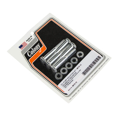 #9615-10 Oil Pump Mounting Kit Late 1971-1976 Harley-Davidson Sportster - CAD Plated