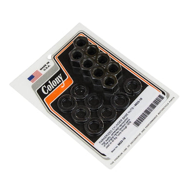 #9623-16 Cylinder Base Nuts 1936-1978 Harley-Davidson Big Twins - Parkerized