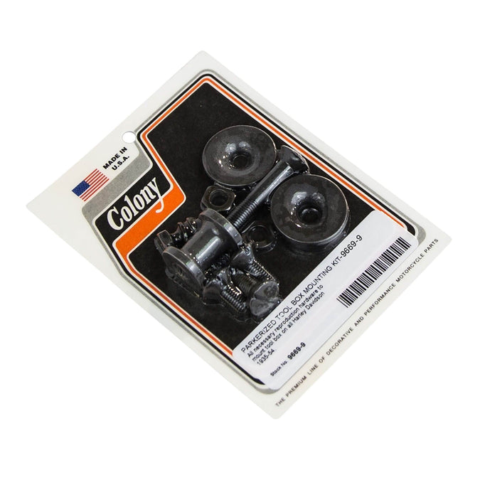 #9669-9 Tool Box Mounting Kit 1935-1954 Harley-Davidson All Models - Parkerized