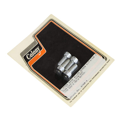 #9760-4 Lifter Base Allen Screw Kit 1995-Up Harley-Davidson Sportster - Chrome Plated