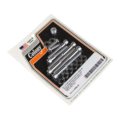 #9762-16 Oil Pump Mounting Kit Allen 1992-Up Harley-Davidson Big Twin - Chrome Plated