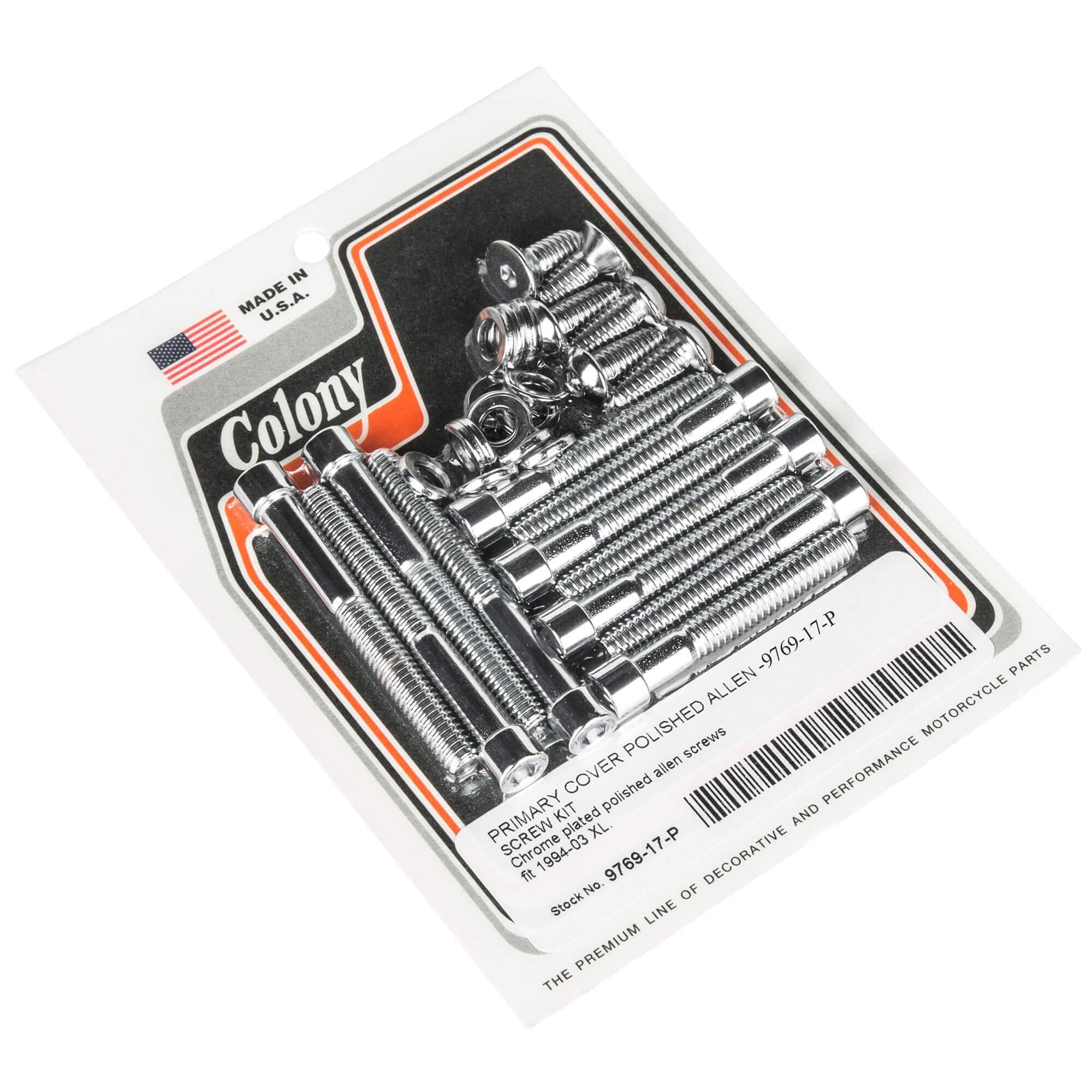 Colony Machine #9769-17-P Primary Cover Smooth Allen Screw Kit