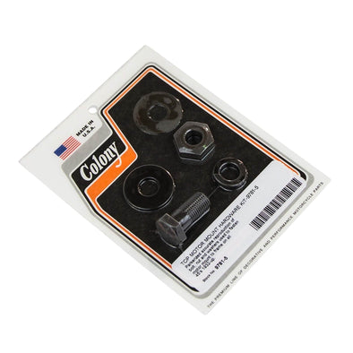 #9781-5 Top Motor Mount Hardware Kit 1932-Up Harley-Davidson 45's - Parkerized