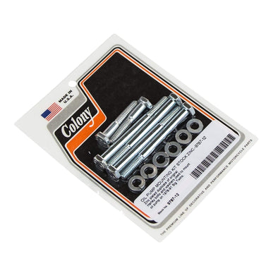 #9787-12 Oil Pump Mounting Kit Stock 1978-1991 Harley-Davidson Big Twins - Zinc Plated