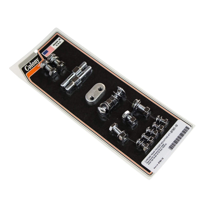 #9790-15 Rear Fender Mounting Kit 1929-1952 Harley-Davidson 45 Solo - Chrome Plated