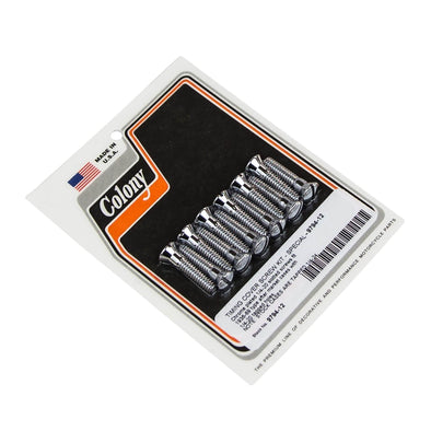 #9794-12 Timing Cover Screw Kit 1/4-20 After Market Harley-Davidson Cases - Chrome Plated