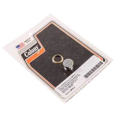 #9874-2 Oil Screen Plug 1966-1969 Harley-Davidson Big Twins - Chrome Plated