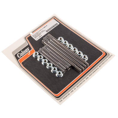 #9884-20 Motor Case Flanged Hardware Kit 1996-Up Harley-Davidson Big Twin Evo - Zinc Plated