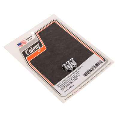 #9954-5 Point Cover Mounting Button Torx Kit 1999-Up Harley-Davidson Twin Cam Dyna/FLT 2000-Up Softail - Chrome Plated