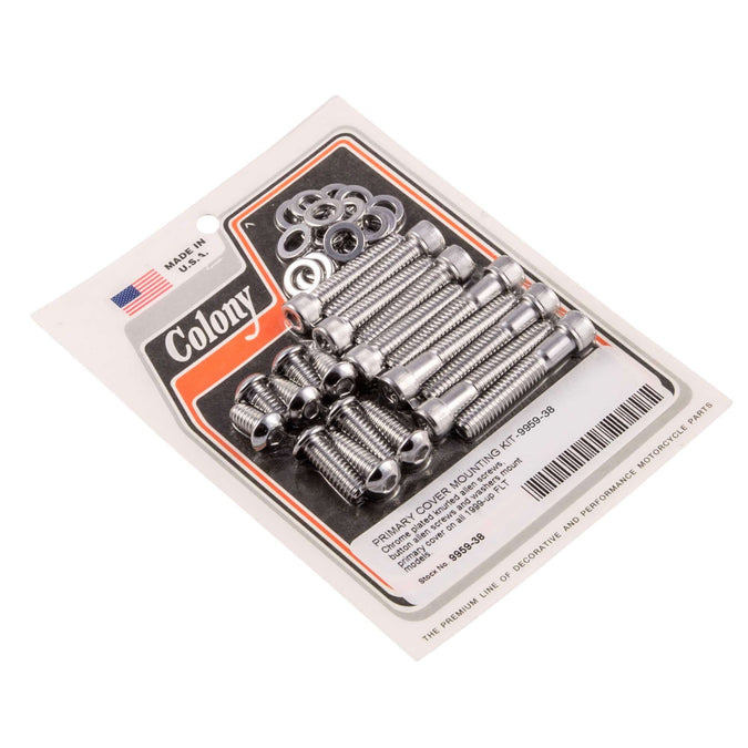 #9959-38 Primary Cover Mounting Allen Kit 1999-Up Harley-Davidson FLT - Chrome Plated