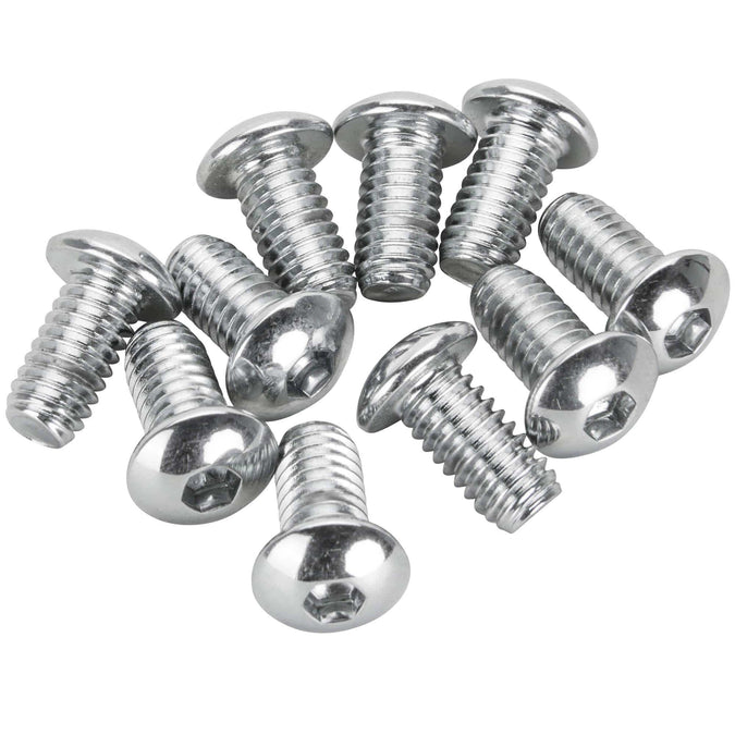 #BHC-8001 3/8-16 x 5/8 inch Length Chrome Button Head Allen Bolt - 10 Pack