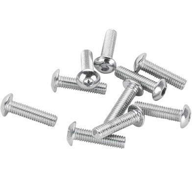 #BHC-804 10-32 x 3/4 inch Length Chrome Button Head Allen Bolt - 10 Pack