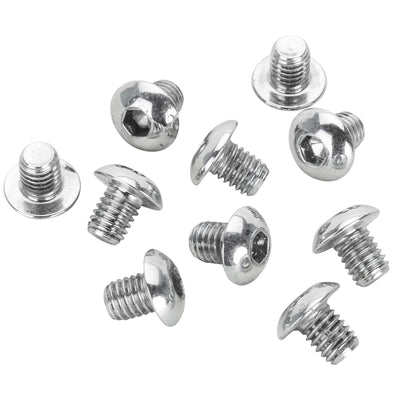 #BHC-880 10-32 x 1/4 inch Length Chrome Button Head Allen Bolt - 10 Pack