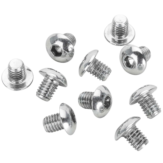 #BHC-880 10-32 x 1/4 inch Length Chrome Button Head Allen Bolt - 10 Pack