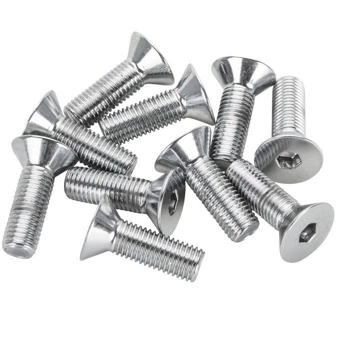 #FHS-116 5/16-24 x 1 length Chrome Flat Head Allen Bolt - 10 Pack