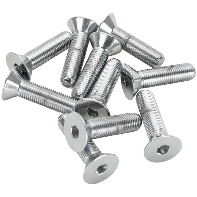 #FHS-125 3/8-24 x 1-1/2 length Chrome Flat Head Allen Bolt - 10 Pack