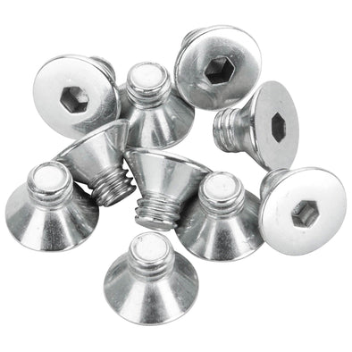 #FHS-132 8-32 x 1/4 length Chrome Flat Head Allen Bolt - 10 Pack