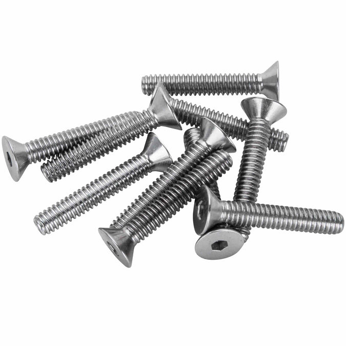 #FHS-159 1/4-20 x 1-1/2 length Chrome Flat Head Allen Bolt - 10 Pack