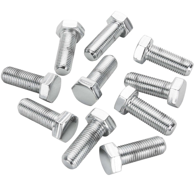 #HHC-669 3/8-24 x 1 length Chrome Hex Head Bolt - 10 Pack