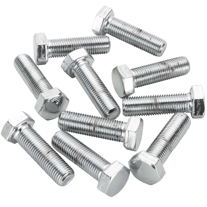 #HHC-670 3/8-24 x 1-1/4 length Chrome Hex Head Bolt - 10 Pack