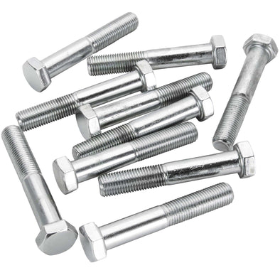 #HHC-679 3/8-24 x 2-1/4 length Chrome Hex Head Bolt - 10 Pack