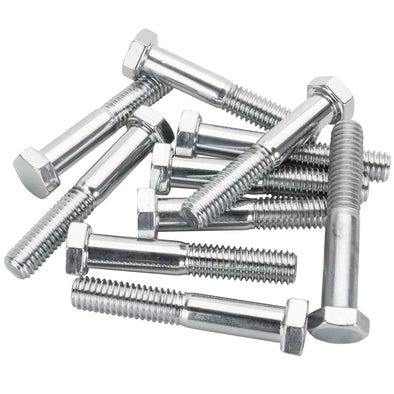 #HHC-685 3/8-16 x 2-1/4 length Chrome Hex Head Bolt - 10 Pack