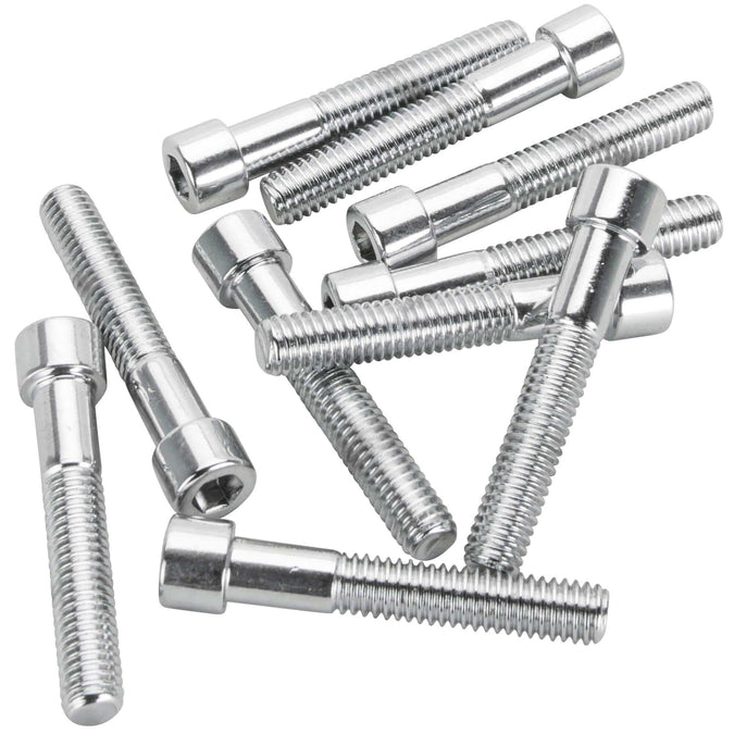 #PSHC-205 1/4-24 x 1-7/16 length Polished Chrome Socket Head Allen Bolt - 10 Pack