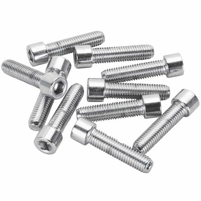 #PSHC-212 1/4-28 x 1 length Polished Chrome Socket Head Allen Bolt - 10 Pack