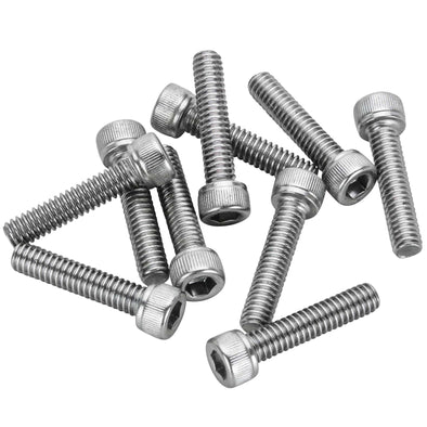 #SHC-9012 8-32 x 3/4 length Chrome Socket Head Allen Bolt - 10 Pack