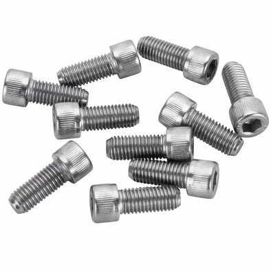 #SHC-907 1/4-28 x 5/8 length Chrome Socket Head Allen Bolt - 10 Pack