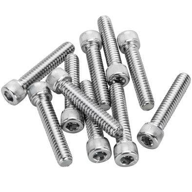 #SHC-957 1/4-20 x 1-1/4 length Chrome Socket Head Allen Bolt - 10 Pack