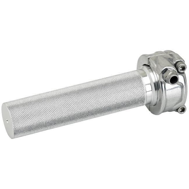 Biltwell Single Cable Cast Whiskey Throttle - Polished Aluminum