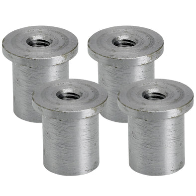 Tophat Blind Threaded Steel Bungs 5/16-18 thread  - 4 pack