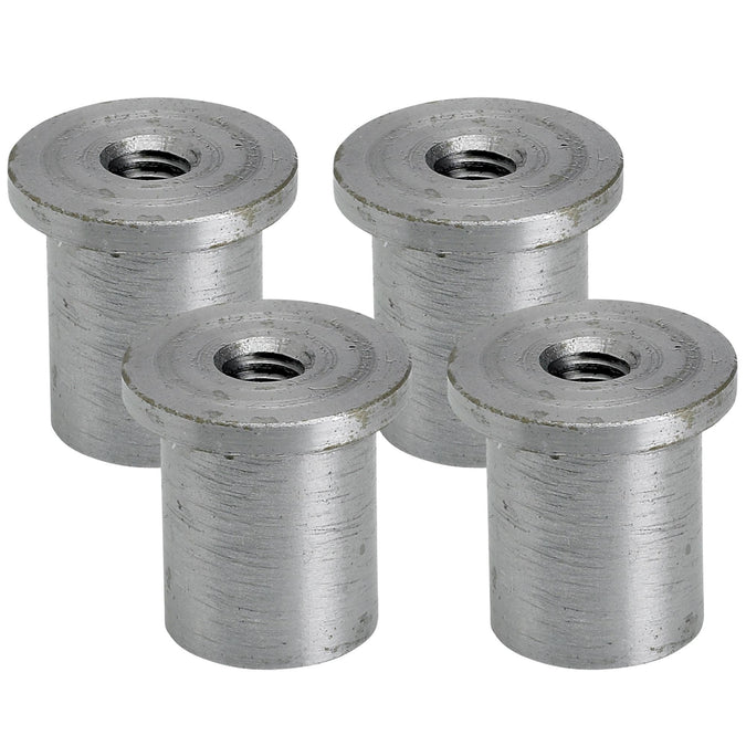 Billet Proof® 1/2 Long Coped Bungs with 5/16-18 Thread - Coped for 1 to 1-1/4 OD Tubing - Sold Individually - Mild Steel - Made In The USA Billet Proof® 1/2 Long Coped Bungs with 5/16-18 Thread - Coped for 1 to 1-1/4 OD Tubing - Sold Individually - Mild Steel - Made In The USA