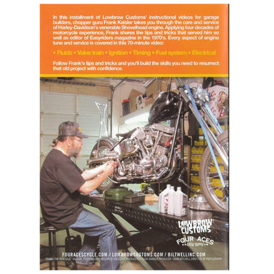 Harley-Davidson Shovelhead Tune & Service Video Workshop Manual DVD with Frank Kaisler
